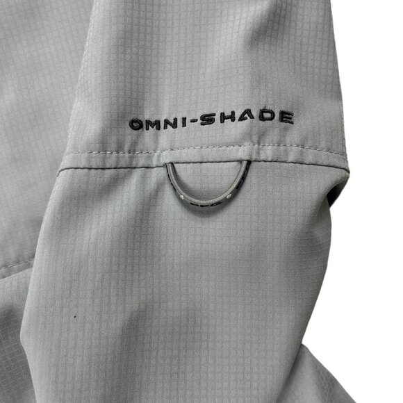 Columbia Men's PFG Button Front Ventilated Gray Long Sleeve Shirt Size XXL - Picture 11 of 16